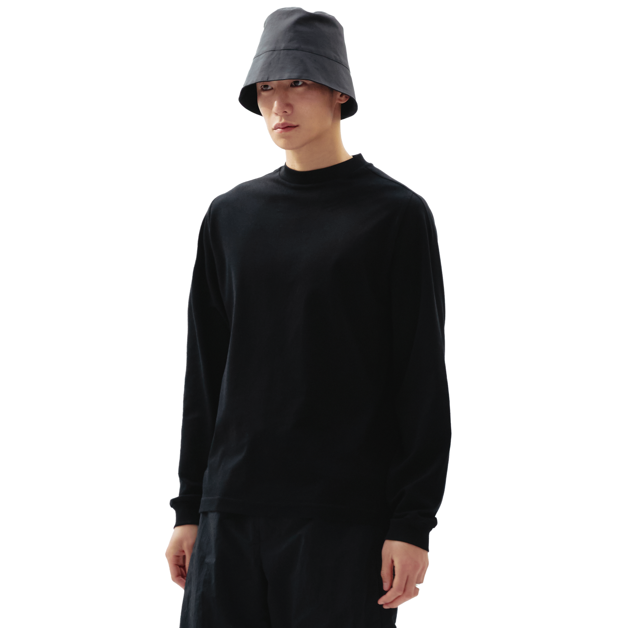 TYPE 002 (Mock neck LS Relaxed Tee)